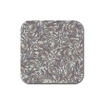 Fantasy floral random pattern Rubber Square Coaster (4 pack)