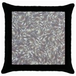 Fantasy floral random pattern Throw Pillow Case (Black)