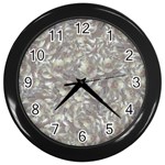 Fantasy floral random pattern Wall Clock (Black)