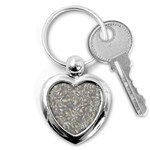 Fantasy floral random pattern Key Chain (Heart)