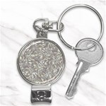 Fantasy floral random pattern Nail Clippers Key Chain