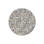 Fantasy floral random pattern Magnet 3  (Round)