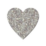 Fantasy floral random pattern Heart Magnet