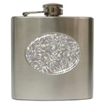 Fantasy floral random pattern Hip Flask (6 oz)