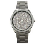 Fantasy floral random pattern Sport Metal Watch