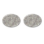 Fantasy floral random pattern Cufflinks (Oval)