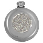 Fantasy floral random pattern Round Hip Flask (5 oz)