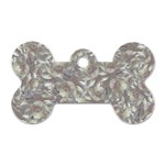 Fantasy floral random pattern Dog Tag Bone (Two Sides)