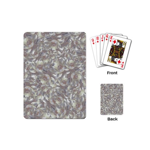 Fantasy floral random pattern Playing Cards Single Design (Mini) from ArtsNow.com Back