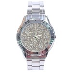 Fantasy floral random pattern Stainless Steel Analogue Watch