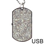 Fantasy floral random pattern Dog Tag USB Flash (One Side)