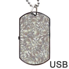 Fantasy floral random pattern Dog Tag USB Flash (Two Sides) from ArtsNow.com Front