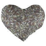 Fantasy floral random pattern Large 19  Premium Heart Shape Cushions