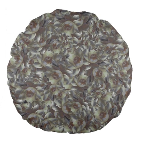 Fantasy floral random pattern Large 18  Premium Flano Round Cushions from ArtsNow.com Front