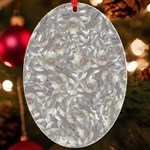 Fantasy floral random pattern UV Print Acrylic Ornament Oval