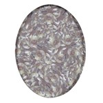 Fantasy floral random pattern Oval Glass Fridge Magnet (4 pack)