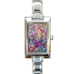 Melting patterns Rectangle Italian Charm Watch