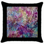 Melting patterns Throw Pillow Case (Black)