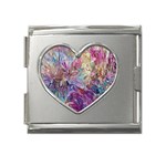 Melting patterns Mega Link Heart Italian Charm (18mm)