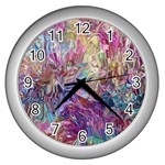 Melting patterns Wall Clock (Silver)