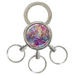 Melting patterns 3-Ring Key Chain