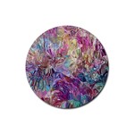 Melting patterns Rubber Coaster (Round)