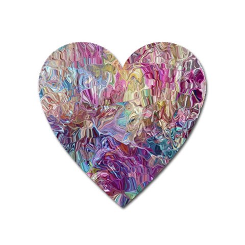 Melting patterns Heart Magnet from ArtsNow.com Front