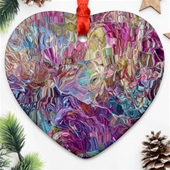 Melting patterns Heart Ornament (Two Sides) from ArtsNow.com Front