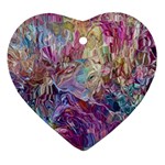 Melting patterns Heart Ornament (Two Sides)