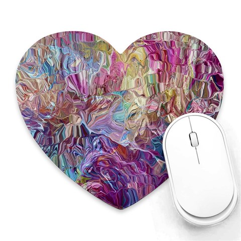 Melting patterns Heart Mousepad from ArtsNow.com Front