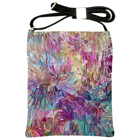 Melting patterns Shoulder Sling Bag from ArtsNow.com Front