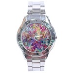 Melting patterns Stainless Steel Analogue Watch