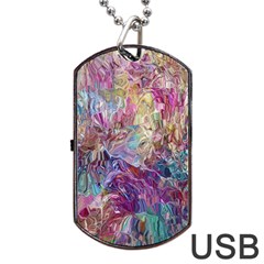 Melting patterns Dog Tag USB Flash (Two Sides) from ArtsNow.com Back