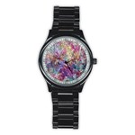 Melting patterns Stainless Steel Round Watch