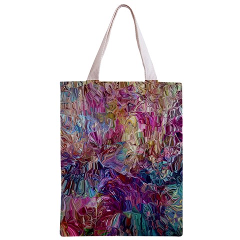 Melting patterns Zipper Classic Tote Bag from ArtsNow.com Front