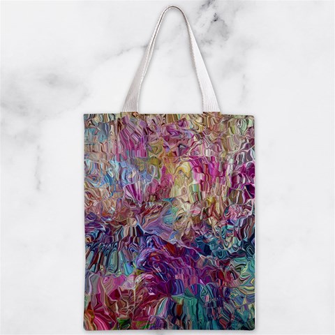 Melting patterns Zipper Classic Tote Bag from ArtsNow.com Back