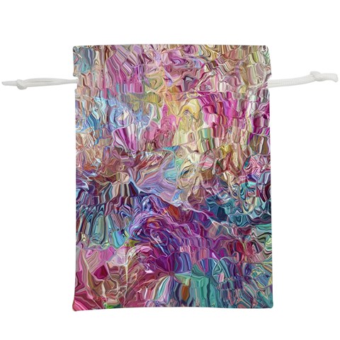 Melting patterns Lightweight Drawstring Pouch (XL) from ArtsNow.com Front