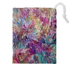 Melting patterns Drawstring Pouch (4XL) from ArtsNow.com Front