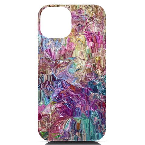 Melting patterns iPhone 14 Black UV Print Case from ArtsNow.com Front