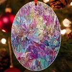 Melting patterns UV Print Acrylic Ornament Oval