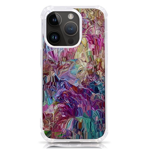 Melting patterns iPhone 14 Pro TPU UV Print Case from ArtsNow.com Front