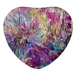 Melting patterns Heart Glass Fridge Magnet (4 pack)