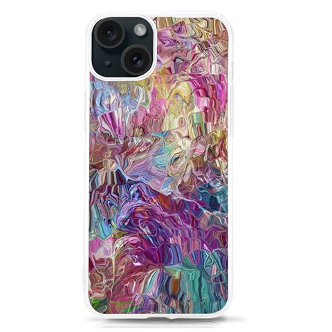 Melting patterns iPhone 15 TPU UV Print Case from ArtsNow.com Front