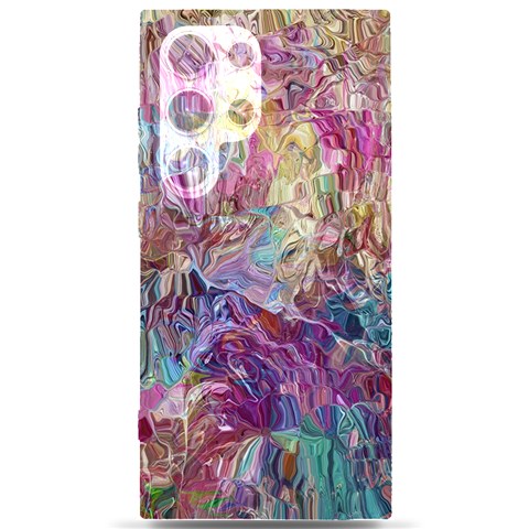 Melting patterns Samsung Galaxy S24 Ultra 6.9 Inch Black TPU UV Case from ArtsNow.com Front