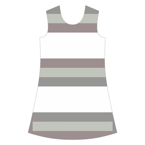 Minimal Mixed Abstract Lines Print Copia Kids  Short Sleeve Velvet Dress from ArtsNow.com Front