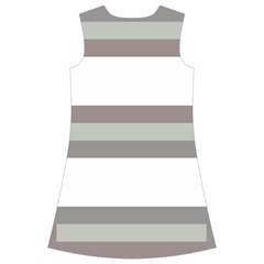 Minimal Mixed Abstract Lines Print Copia Kids  Short Sleeve Velvet Dress from ArtsNow.com Back