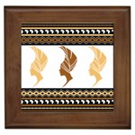 African Women Pattern Seamless Style Framed Tile