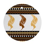 African Women Pattern Seamless Style Ornament (Round)