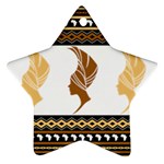 African Women Pattern Seamless Style Ornament (Star)