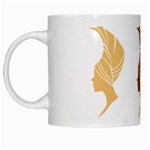 African Women Pattern Seamless Style White Mug